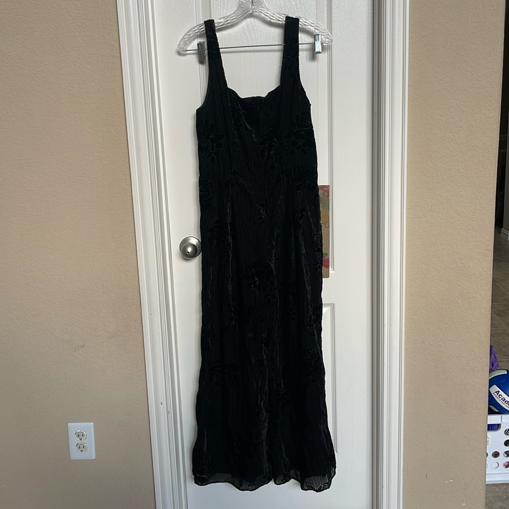 Moulinette Soeurs by Anthropologie velvet jumpsuit size 6